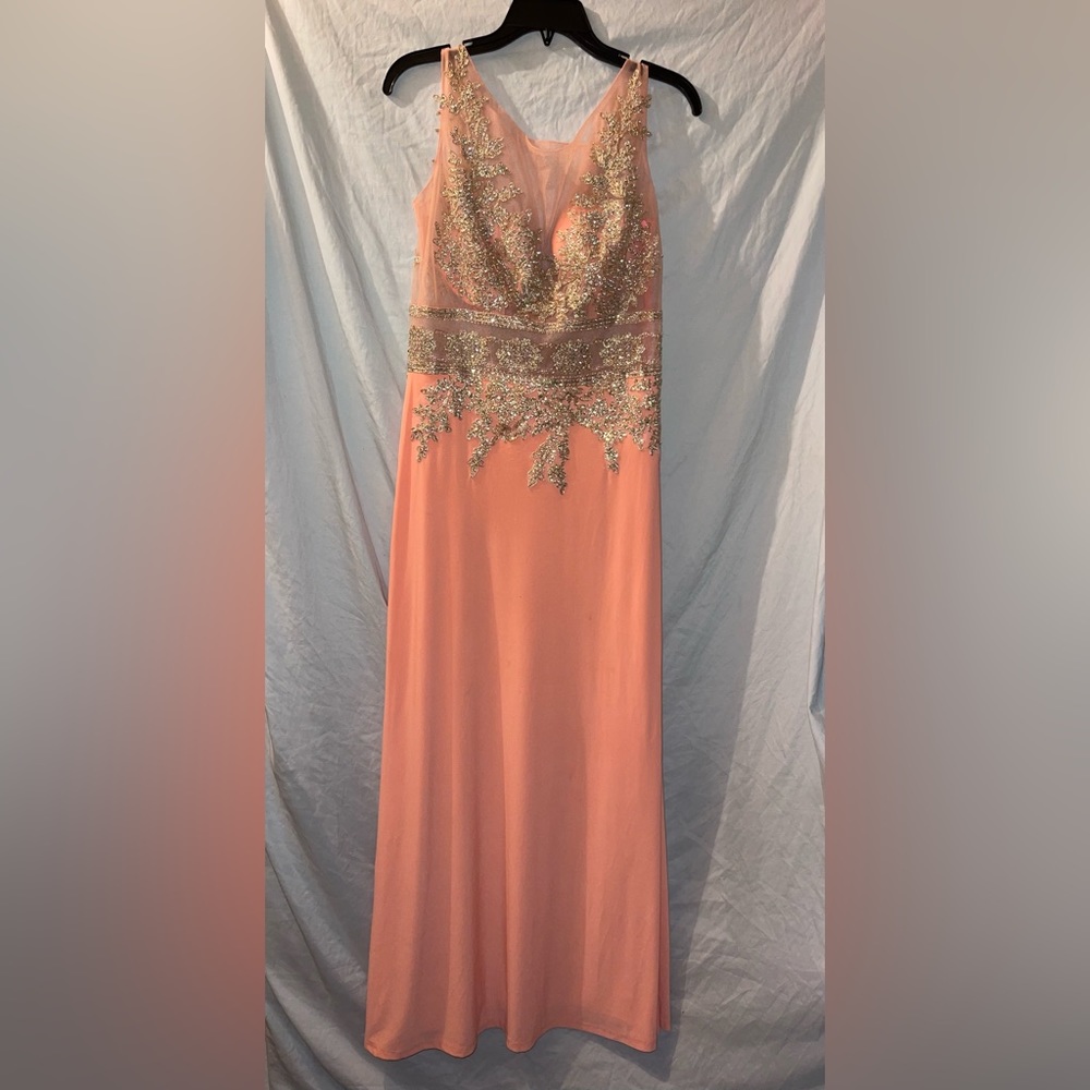 Sequined floor length gown